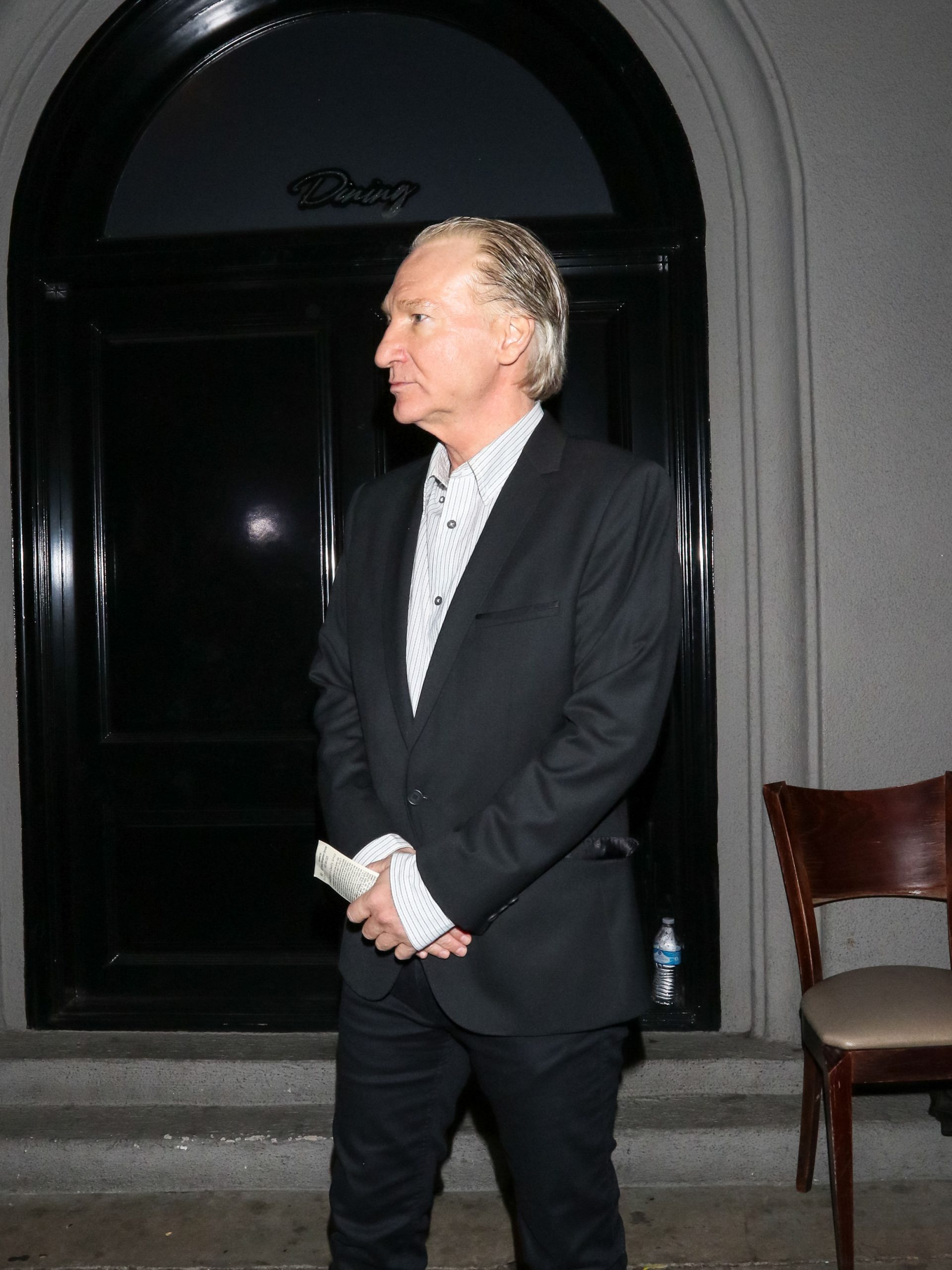 Christian Slater outside Craig apos s Restaurant in West Hollywood