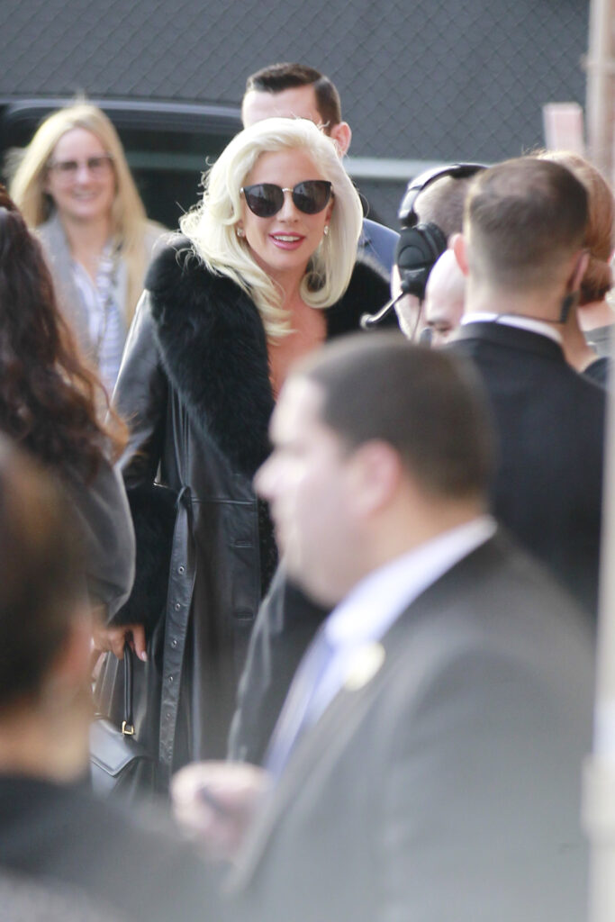Lady Gaga walks into Jimmy Kimmel Live