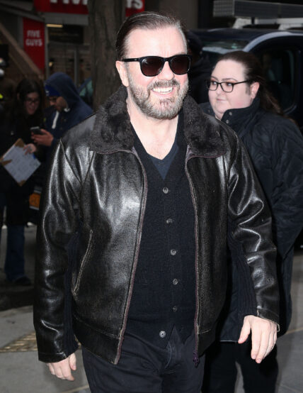 Ricky Gervais visits Today Show in New York