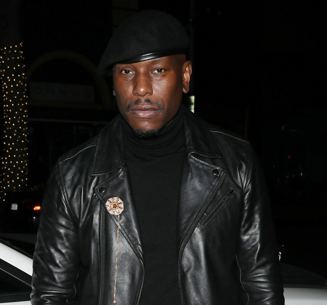 Tyrese Gibson is dressed in all black as he heads to Madeo restaurant for dinner
