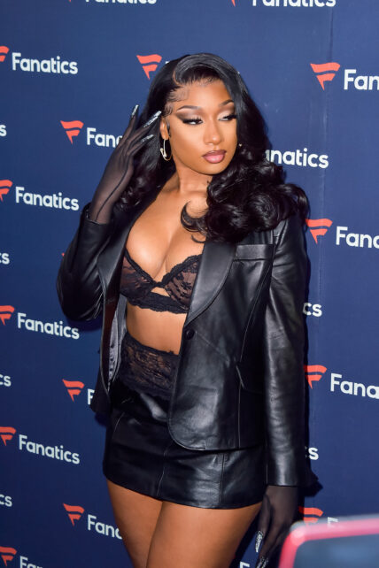 Megan Thee Stallion attends Fanatics Superbowl Party at 3Labs in Culver City