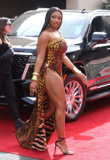 Megan Thee Stallion seen attending the Grammys in Vegas