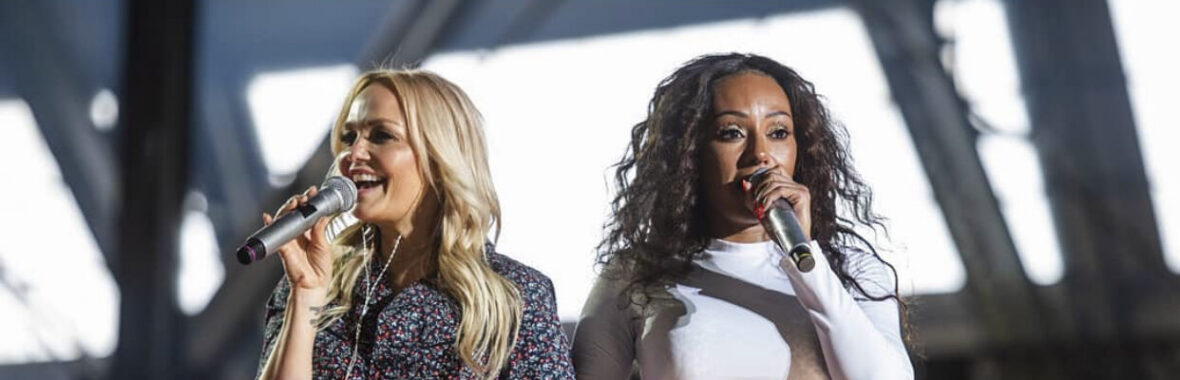 Mel B. and Emma perform live