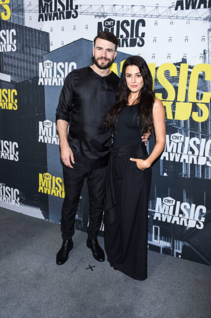 Celebrities arrive on the red carpet to the 2017 CMT Music Awards at the Music City Center in Nashville, Tennessee. 07 Jun 2017 Pictured: Sam Hunt, Hannah Lee Fowler.