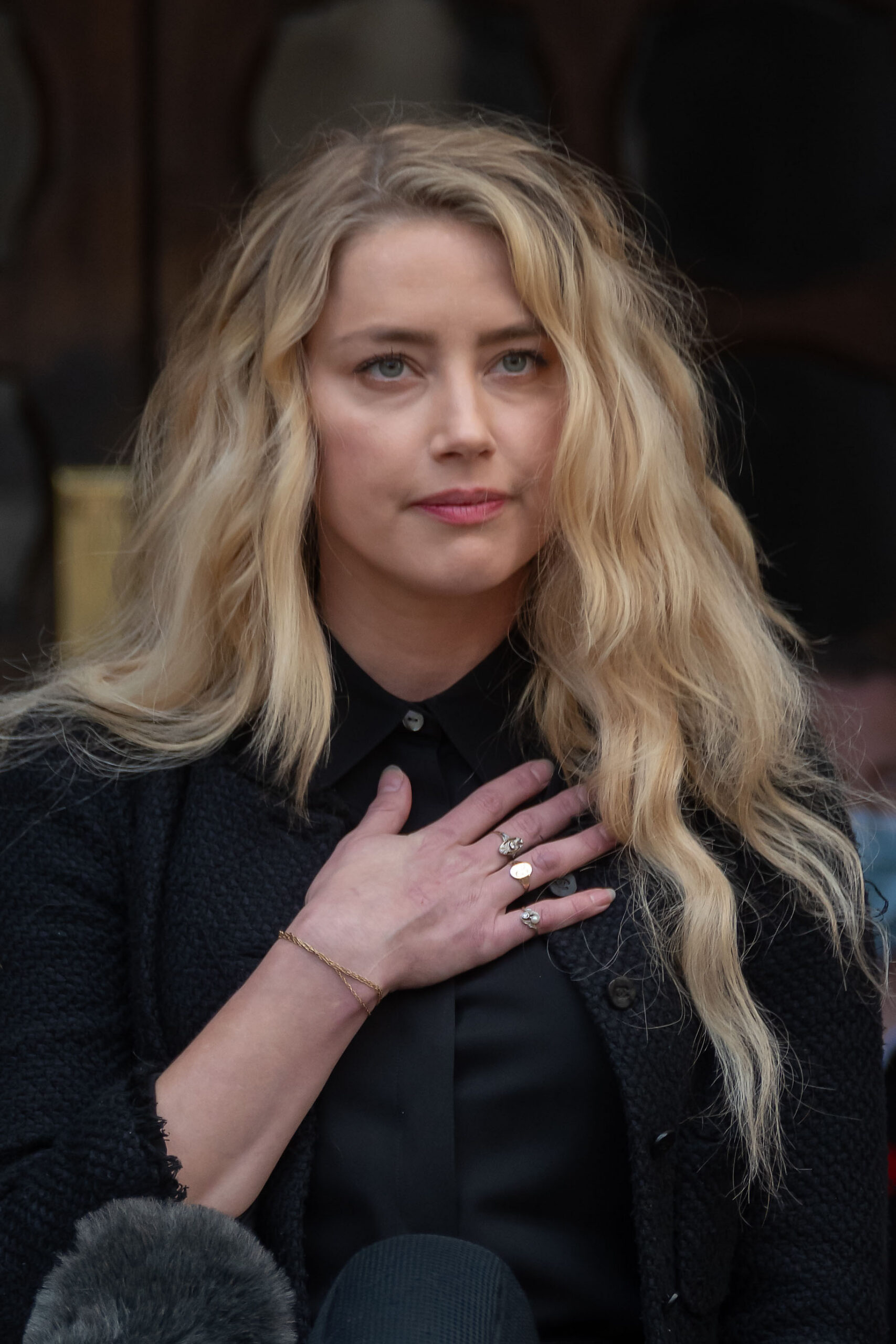 Amber Heard at The Royal Courts of Justice