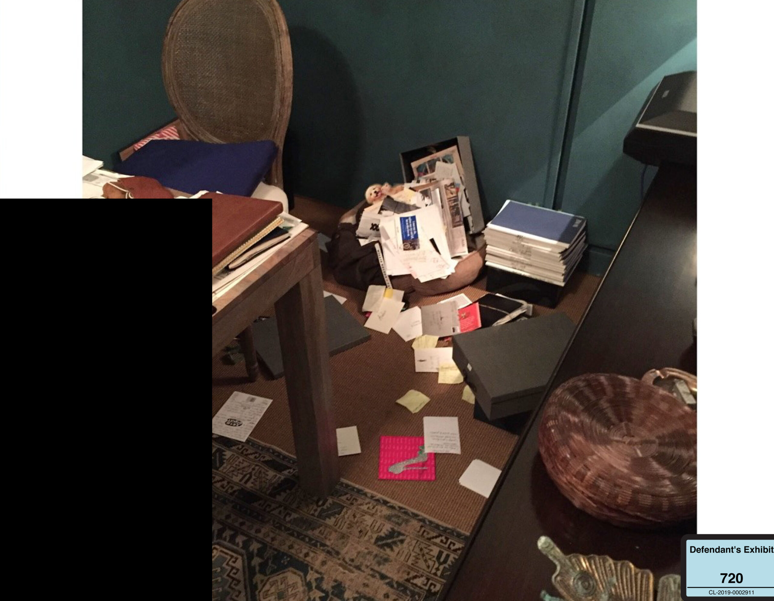 Damage allegedly caused by Johnny Depp when he used wine bottle as battering ram to trash LA home in photos from defamation trial