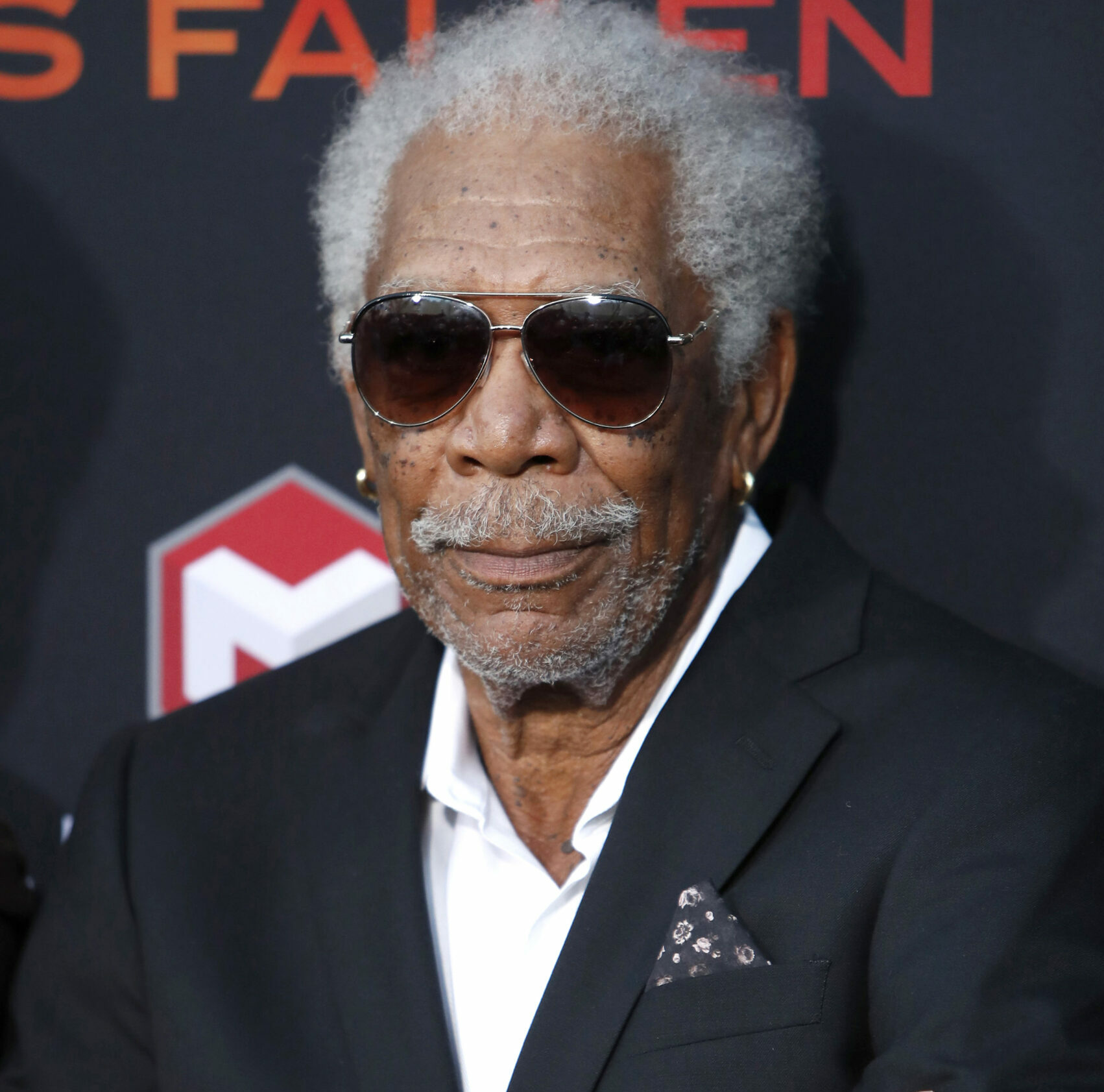LOS ANGELES - AUG 21: Morgan Freeman at the "Angel Has Fallen" Premiere at the Village Theater on August 21, 2019 in Westwood, CA
