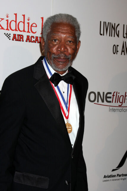 Morgan Freeman at the 9th Annual Living Legends of Aviation Awards at the Beverly Hilton Hotel on January 20, 2012 in Beverly Hills, CA