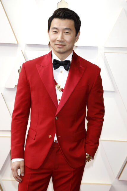 Simu Liu at the 94th Academy Awards at Dolby Theater on March 27, 2022 in Los Angeles, CA