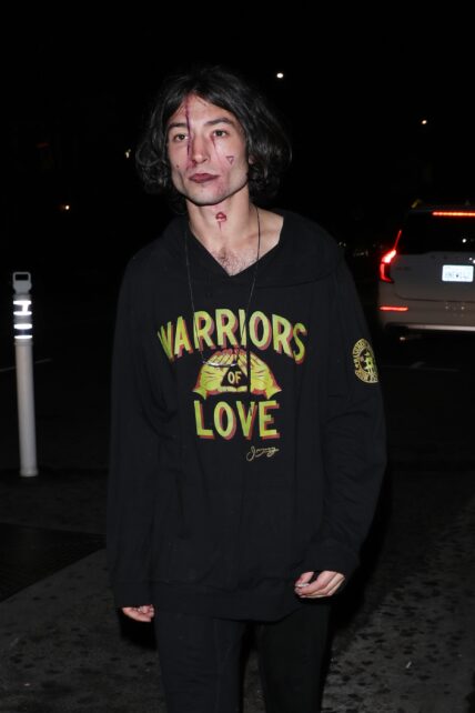 Actor Ezra Miller parties at the Delilah restaurant