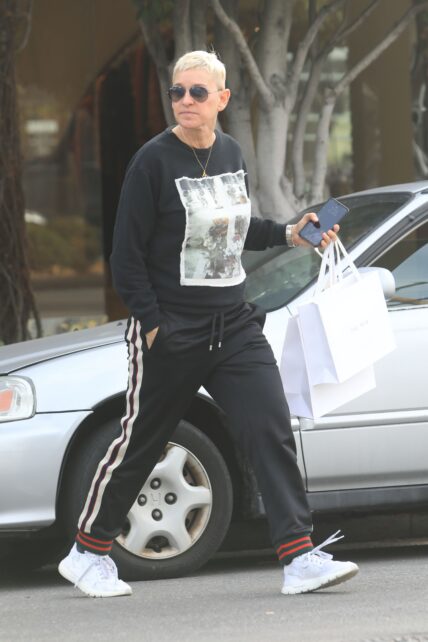 Ellen DeGeneres out shopping on Melrose Pl in West Hollywood