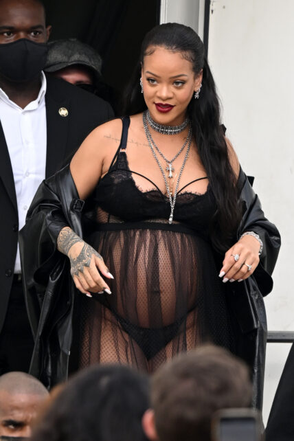 Rihanna attends Dior Fashion Show In Paris