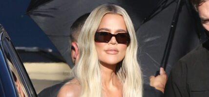 Khloe Kardashian make an appearance at the Jimmy Kimmel show