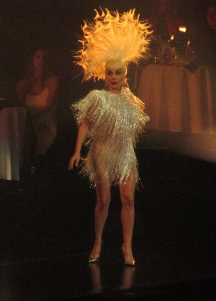 Lady Gaga dances and sings to the crowd at her 1st sold out piano and jazz show as fans and BTS watched her performance in Las Vegas