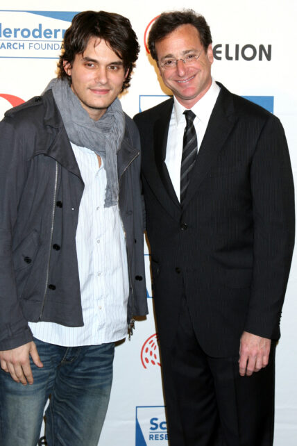 John Mayer and Bob Saget at the Scleroderma Research Foundation's 2008 Cool Comedy- Hot Cuisine Event