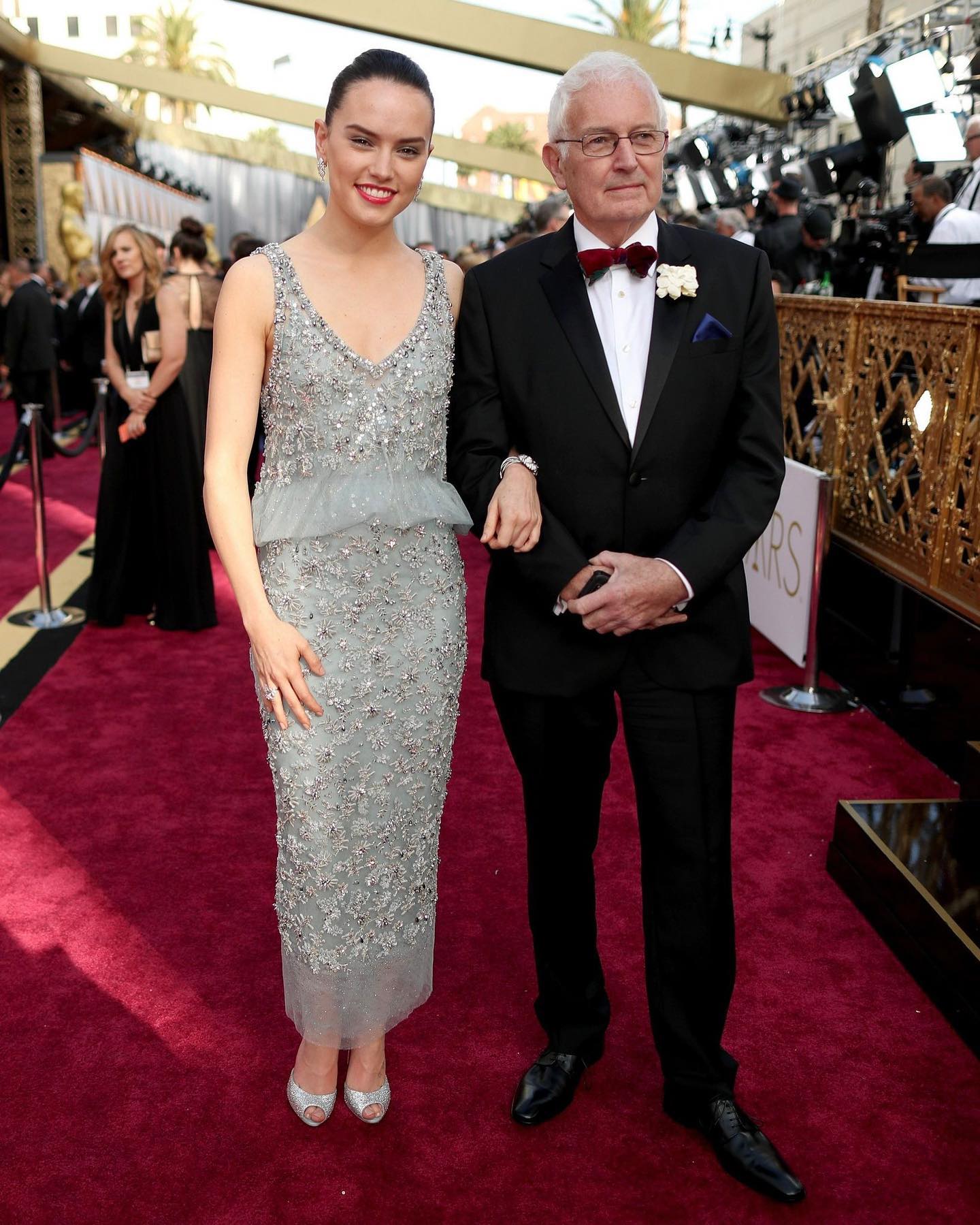 Daisy Ridley and her father