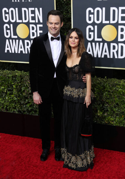 77th Annual Golden Globe Awards - Arrivals. 05 Jan 2020 Pictured: Rachel Bilson, Bill Hader.