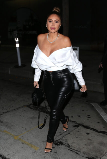 Larsa Pippen steps out for dinner at Craigs restaurant in West Hollywood, CA. 01 Oct 2021 Pictured: Larsa Pippen. Photo credit: MEGA TheMegaAgency.com +1 888 505 6342 (Mega Agency TagID: MEGA792386_001.jpg) [Photo via Mega Agency]