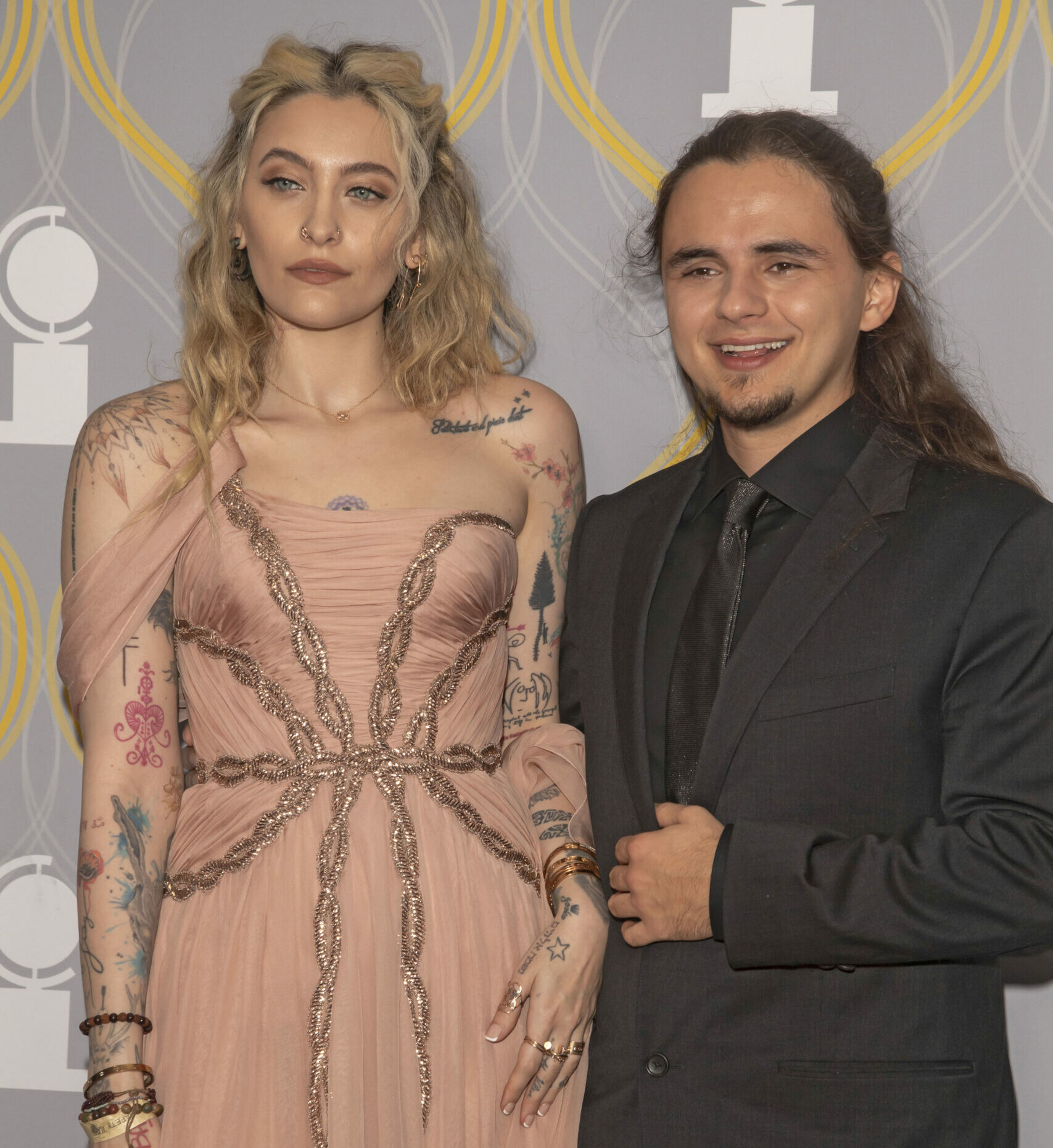 Prince and Paris Jackson attend the 75th Annual Tony Awards at Radio City Music Hall in New York City.