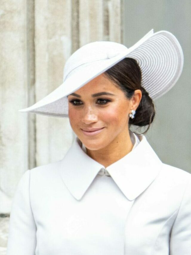Prince Harry Duke of Sussex and Meghan Markle Duchess of Sussex attending the Service of Thanksgiving for the Queen, marking the monarch's 70 year Platinum Jubilee, at St Paul’s Cathedral in London. 03 Jun 2022