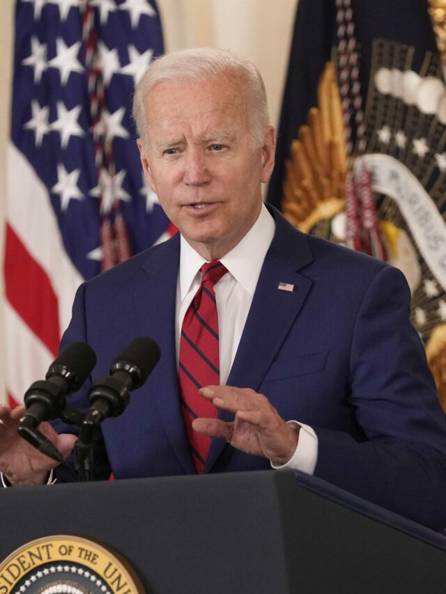 United States President Joe Biden makes remarks prior to signing nine bipartisan bills