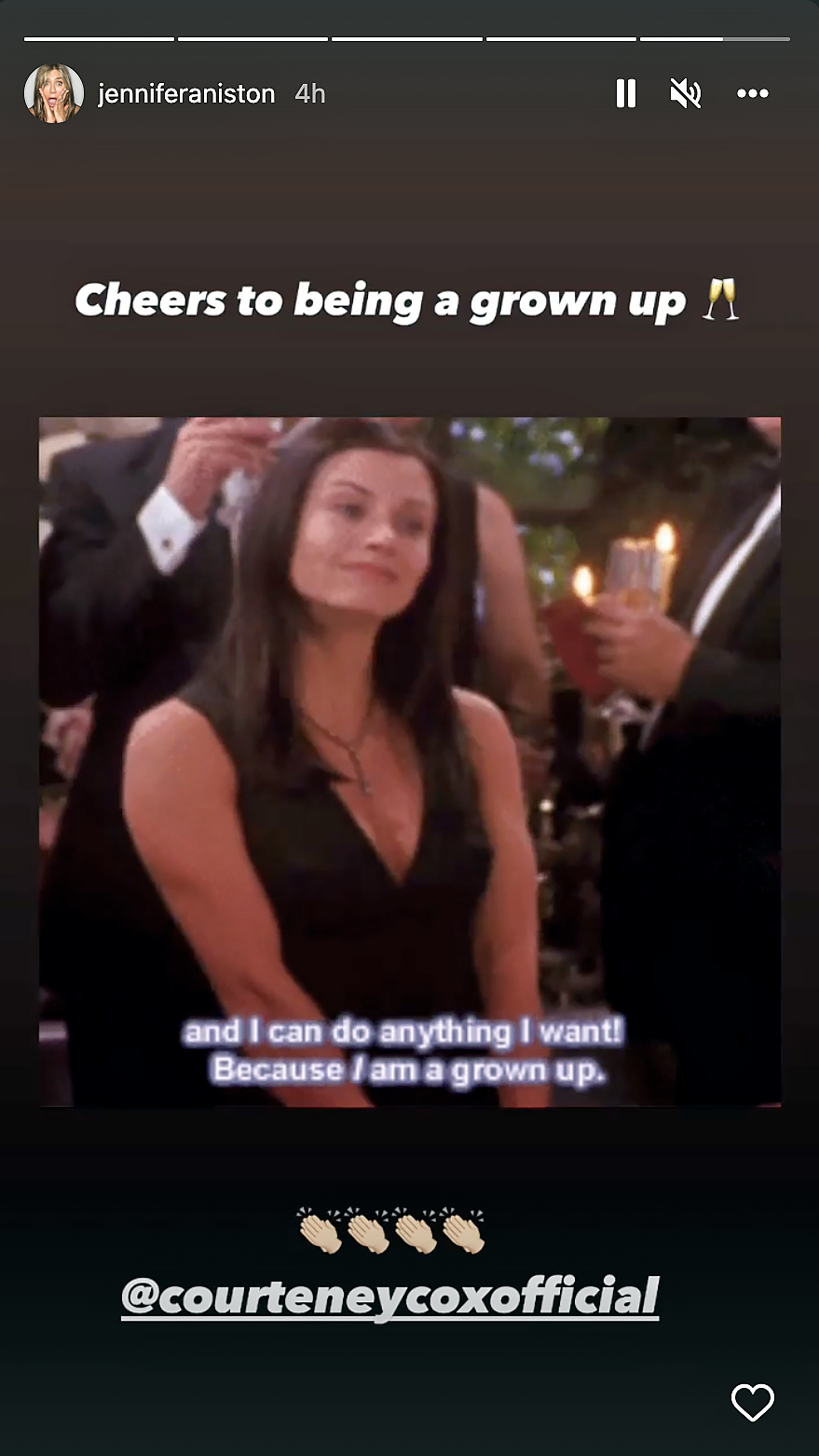 Jennifer Aniston wishes Courteney Cox a happy birthday on June 15, 2022