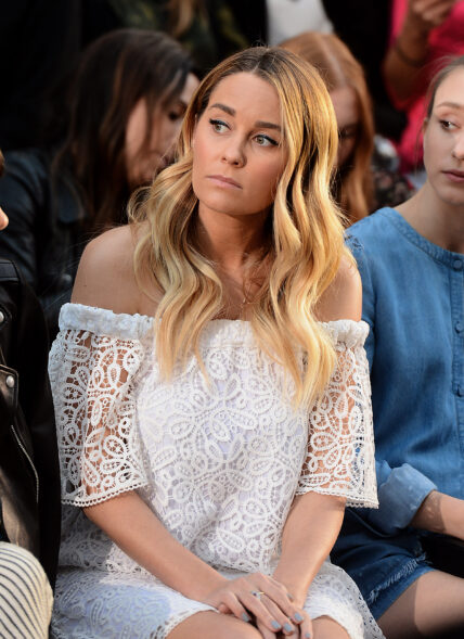 Front row at the Rebecca Minkoff fashion show at The Grove