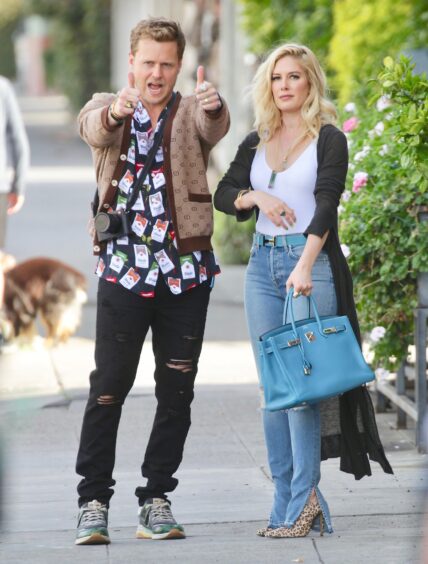 Spencer Pratt takes pictures of Heidi Pratt leaving Alfred apos s Coffee in Studio City
