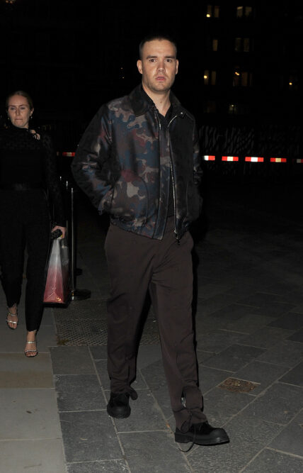 Celebrities leaving The Maine Mayfair having attended the Vogue Self Portrait party