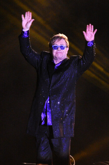 Elton John performing in Porto Cervo Sardinia Italy