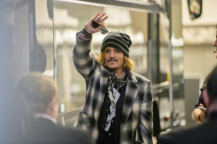 Johnny Depp in Glasgow to play a concert with his friend Jeff Beck at the Royal Concert Hall Hundreds of fans waited outside the stage door hoping for a glimpse of the Hollywood star