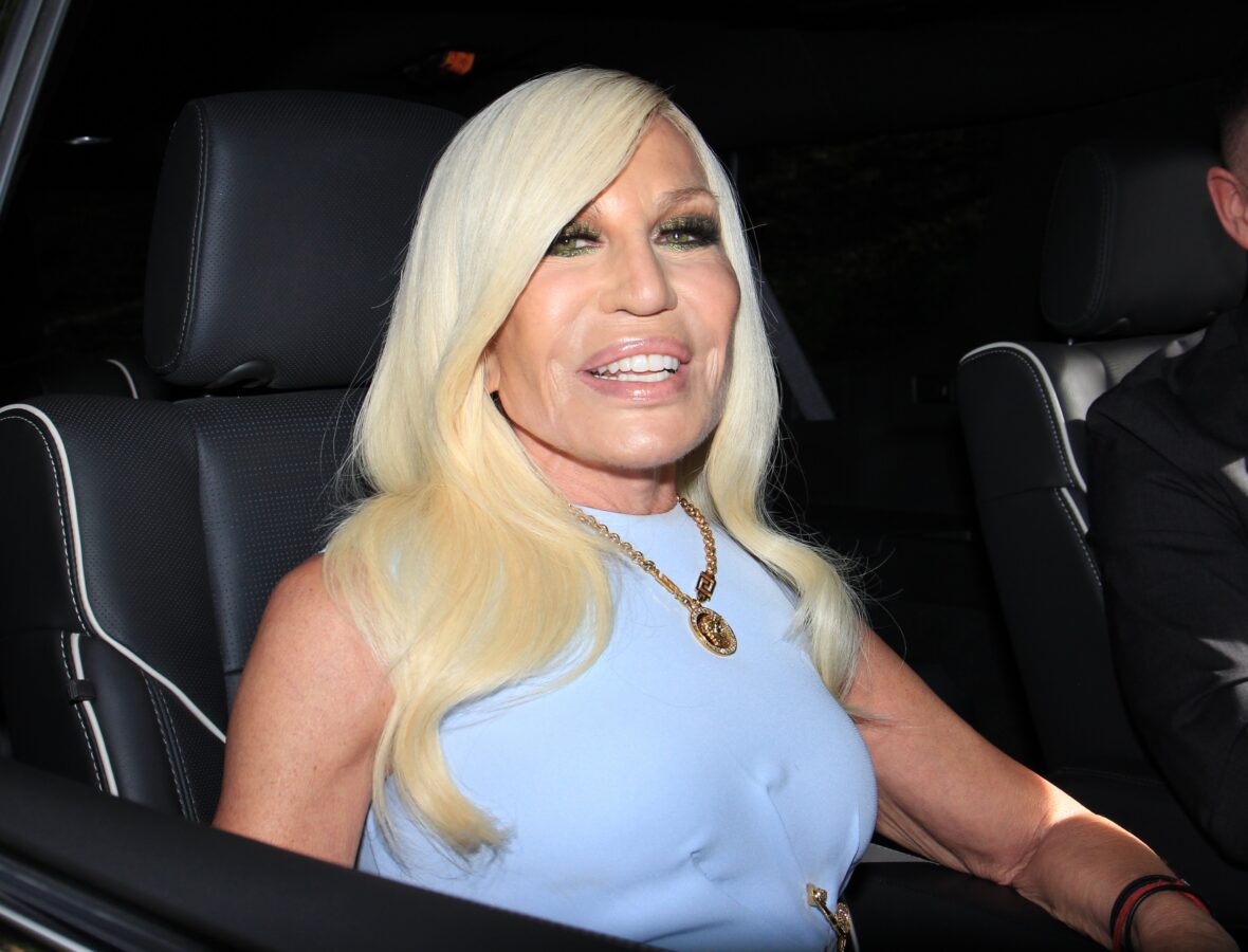 Donatella Versace attends Britney Spears wedding to Sam Asghari