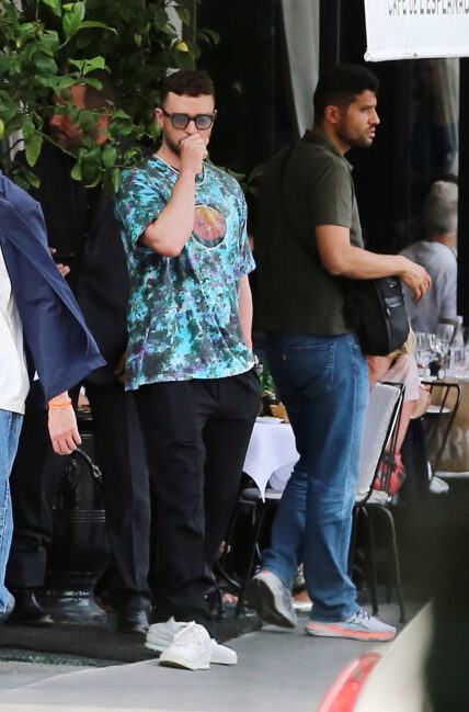 Justin Timberlake and Jessica Biel went for a walk in Paris on the Alexandre III bridge