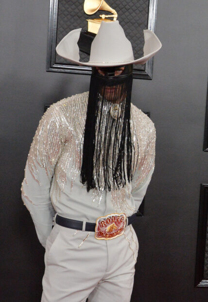 Orville Peck arrives for the 62nd annual Grammy Awards held at Staples Center in Los Angeles on Sunday, January 26, 2020.