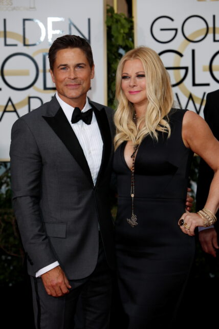 Rob Lowe and Sheryl Berkoff at The 73rd Golden Globe Awards