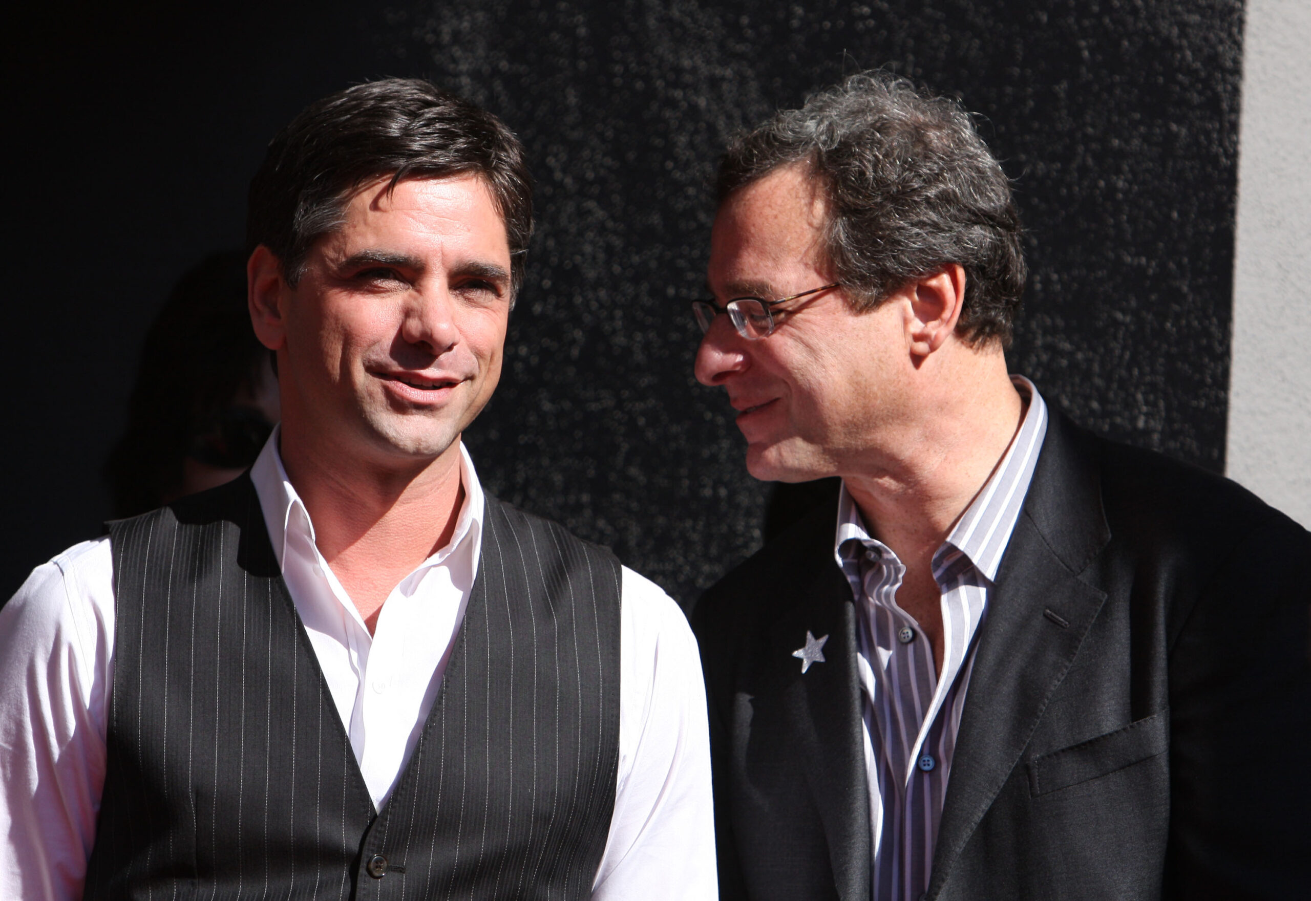 Bob Saget accompanies John Stamos to his Hollywood Walk Of Fame honor with the 2393rd star