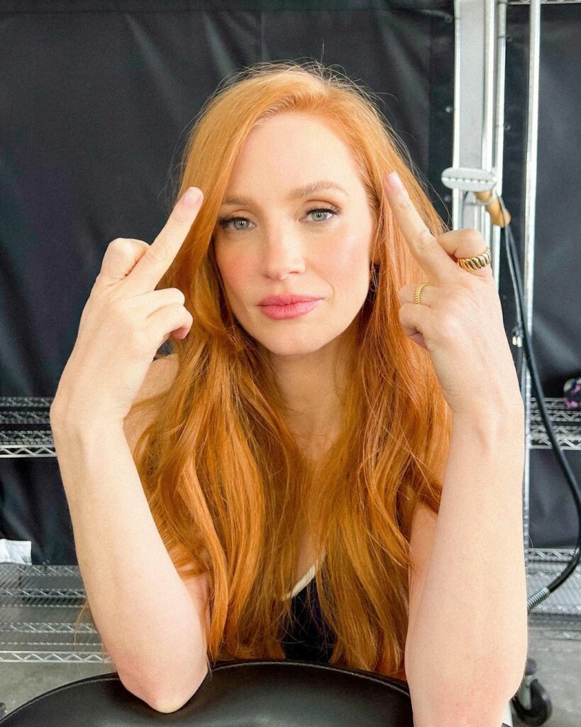 Jessica Chastain ate orange and banana peels for attention in school