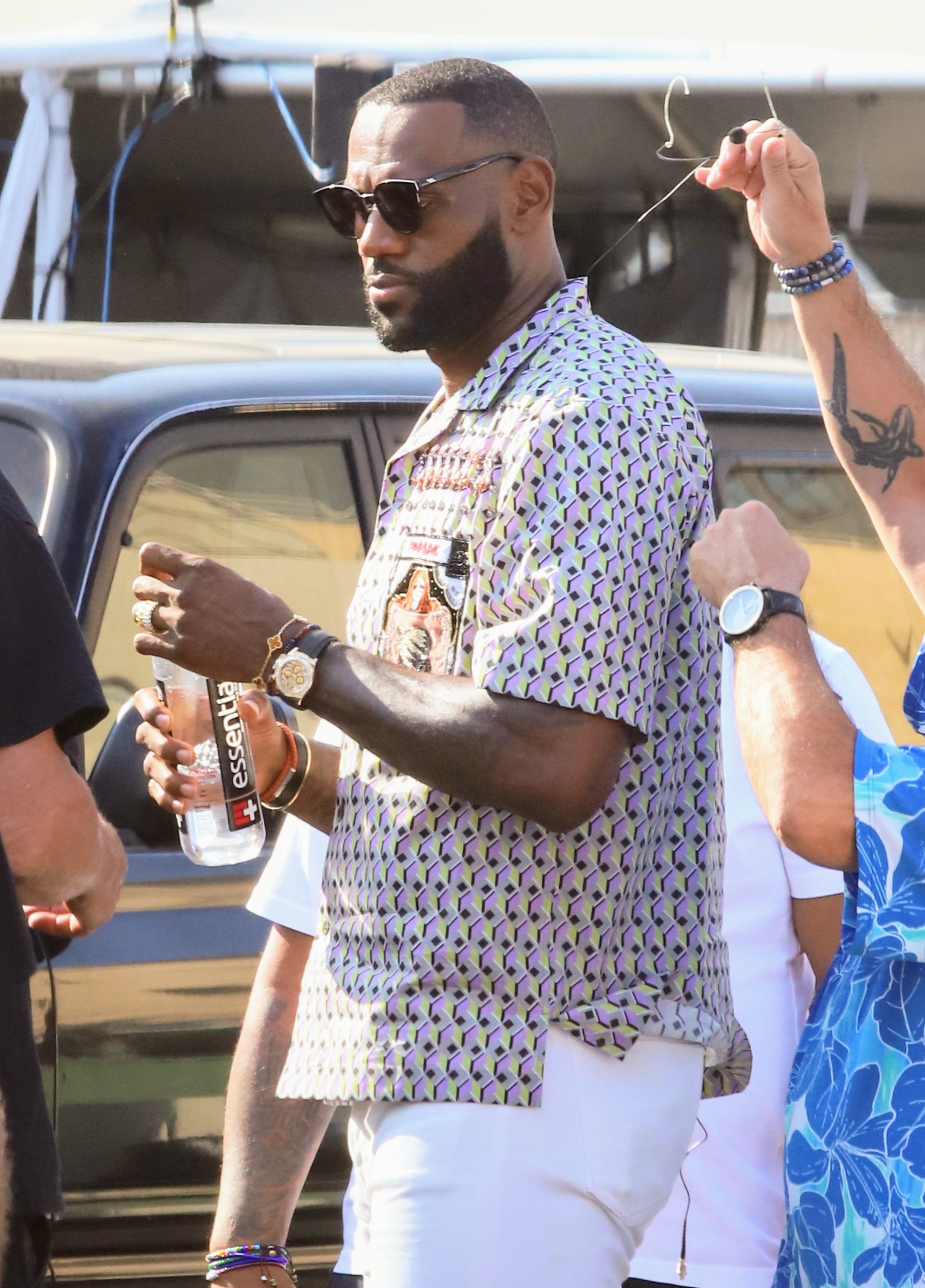LeBron James seen making an appearance at the Jimmy Kimmel show