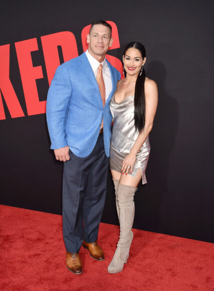 'Blockers' Premiere at Regency Village Theatre on April 3, 2018 in Westwood, California. 03 Apr 2018 Pictured: John Cena, Nikki Bella.