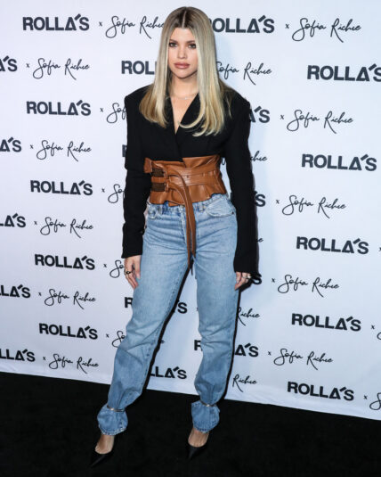 WEST HOLLYWOOD, LOS ANGELES, CALIFORNIA, USA - FEBRUARY 20: Rolla's x Sofia Richie Collection Launch Event held at Harriet's Rooftop at 1 Hotel West Hollywood on February 20, 2020 in West Hollywood, Los Angeles, California, United States. 20 Feb 2020 Pictured: Sofia Richie. Photo credit: Xavier Collin/Image Press Agency/MEGA TheMegaAgency.com +1 888 505 6342 (Mega Agency TagID: MEGA614456_001.jpg) [Photo via Mega Agency]