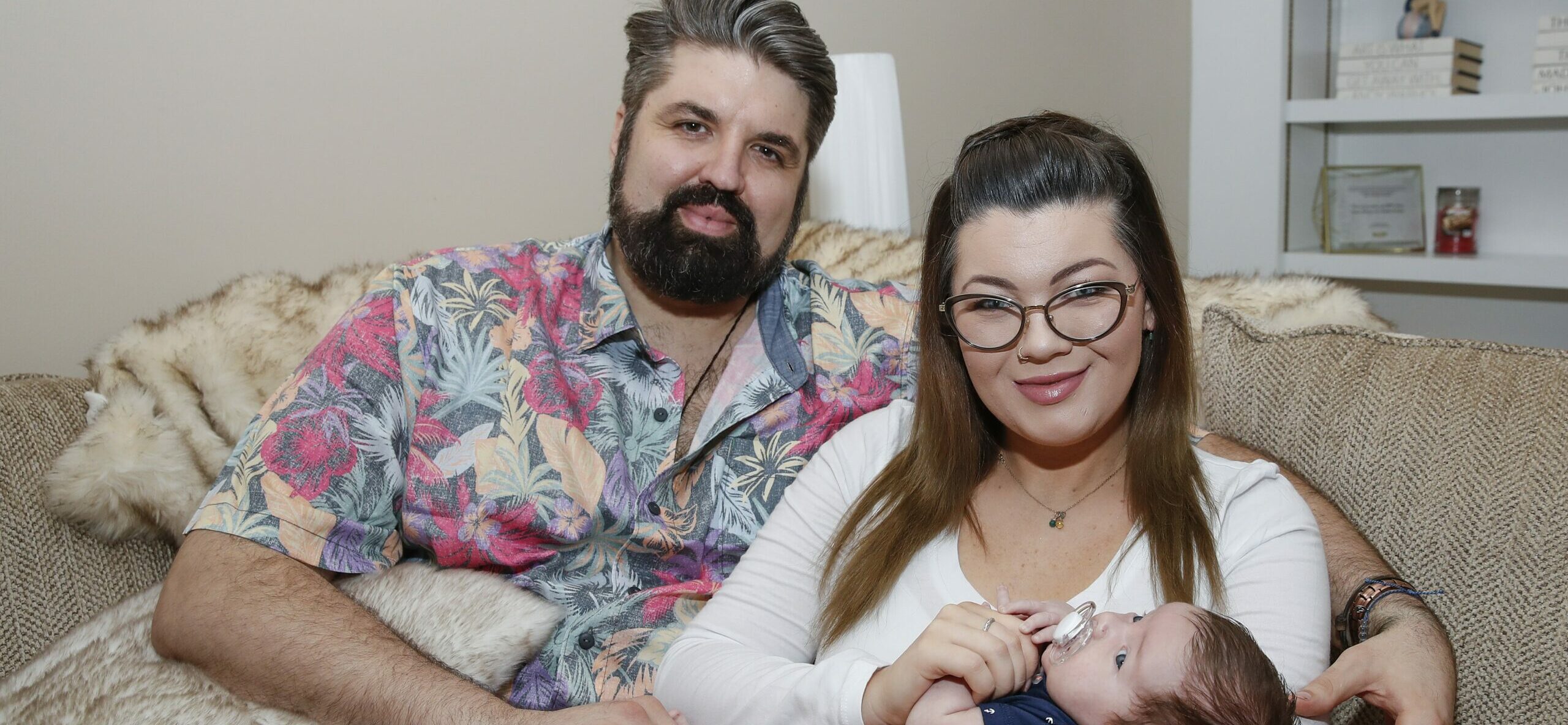 Amber Portwood with her baby James in Indianapolis