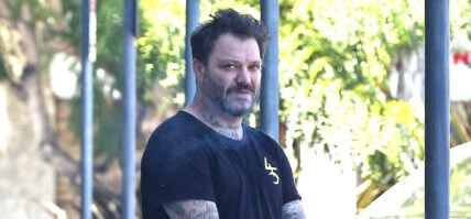 Bam Margera seen after being released from jail after being arrested for Trespassing