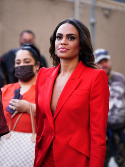 Michelle Young arriving at the apos Jimmy Kimmel Live apos