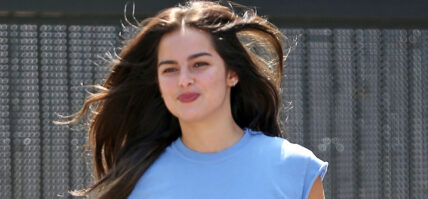 Addison Rae is seen leaving her pilates class
