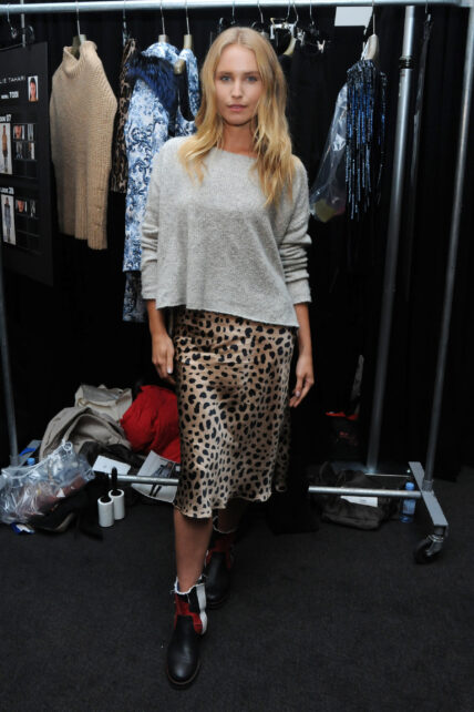 Sailor Brinkley-Cook at the Elie Tahari Fall/Winter 2019 Runway Show in NYC