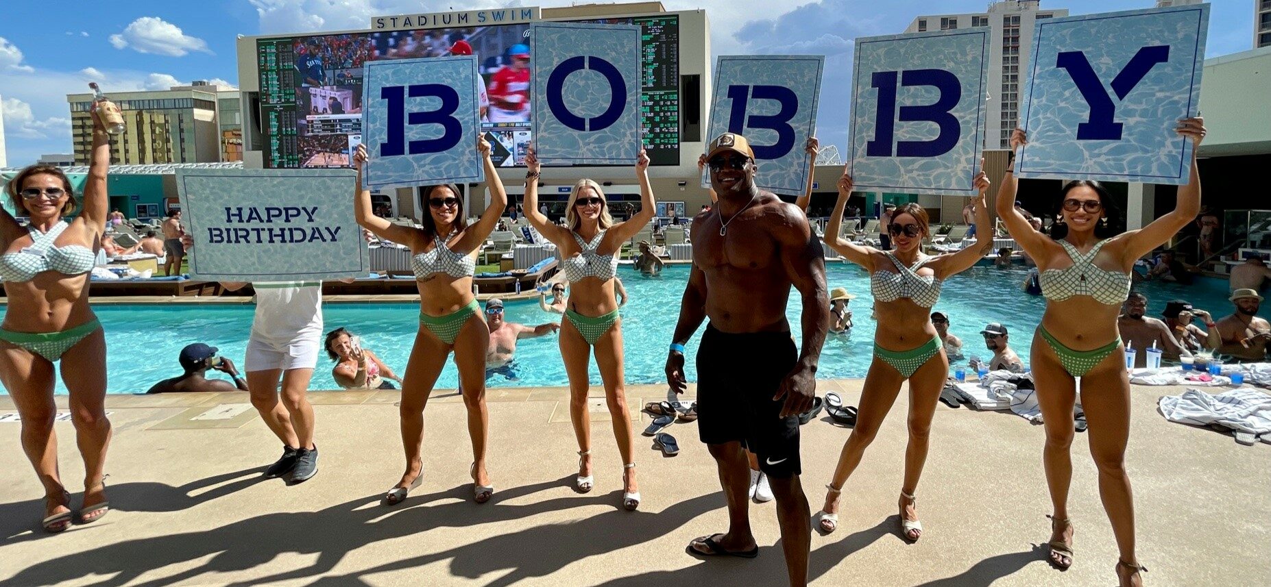 Bobby Lashley With Shirt Off By Pool