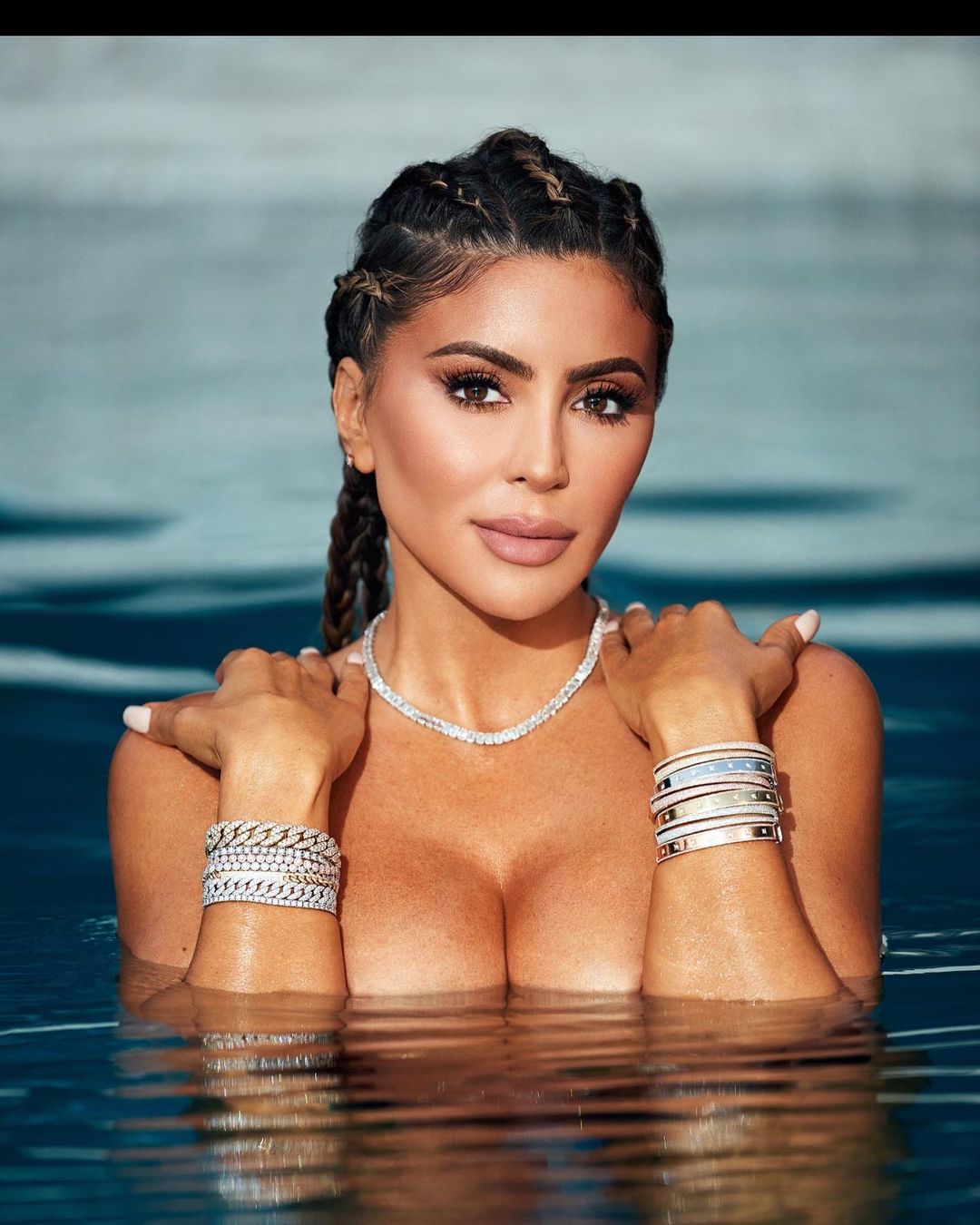 Larsa Pippen posing for the camera.