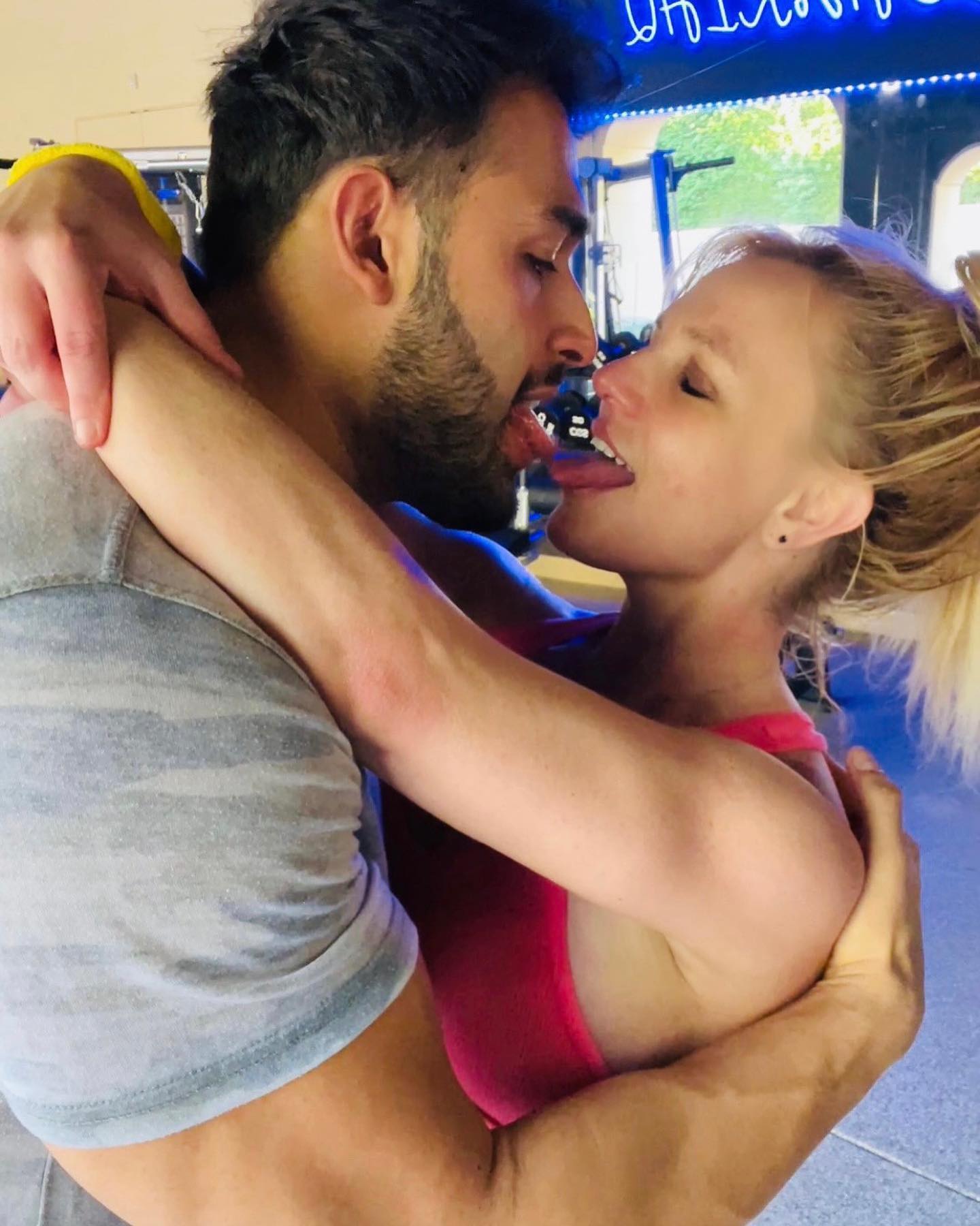 Britney Spears and Sam Asghari