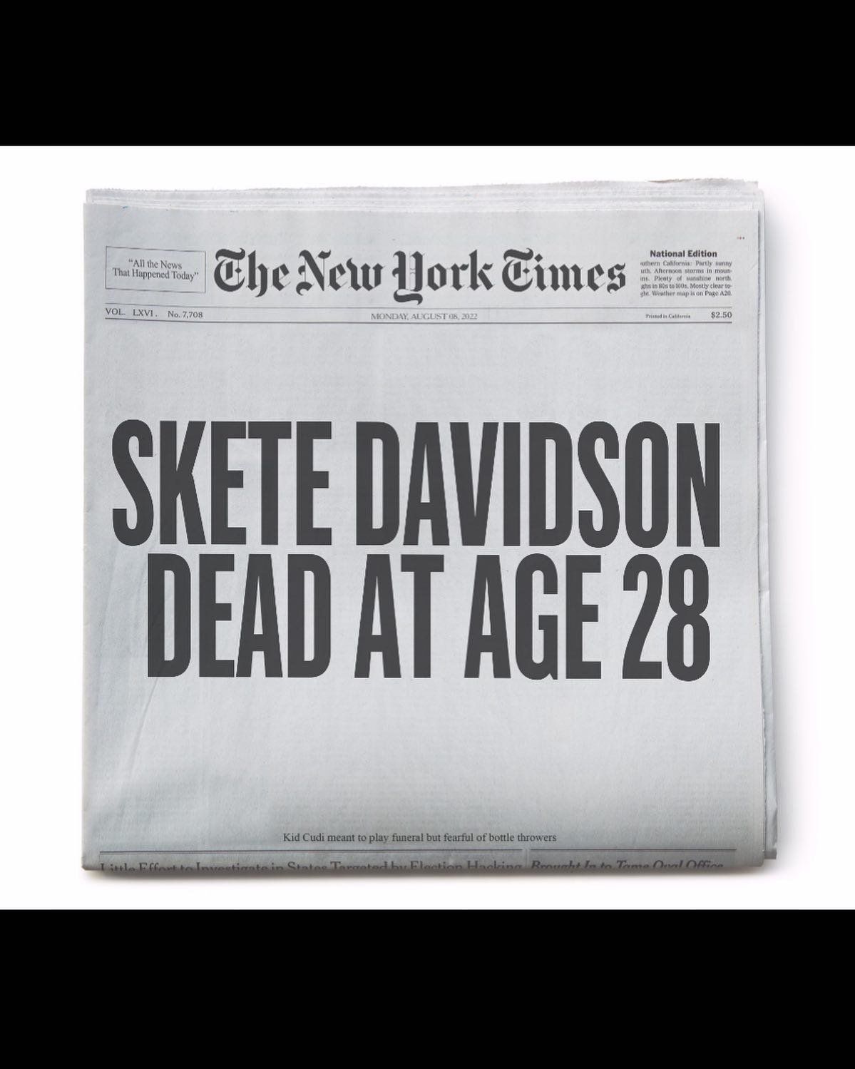 Kanye West celebrates the end of Kim and Pete Davidson's relationship