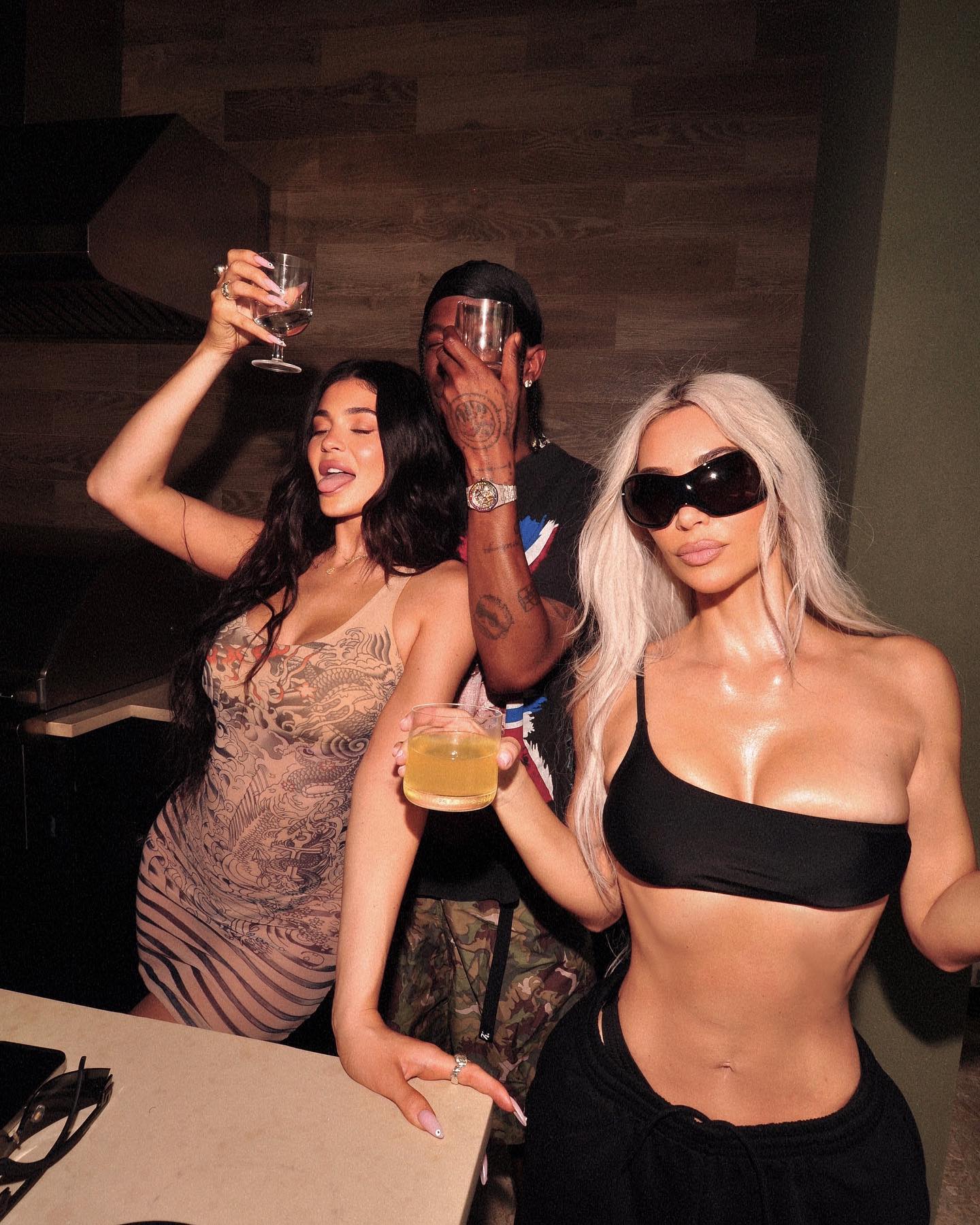 Kim Kardashian and Kylie Jenner